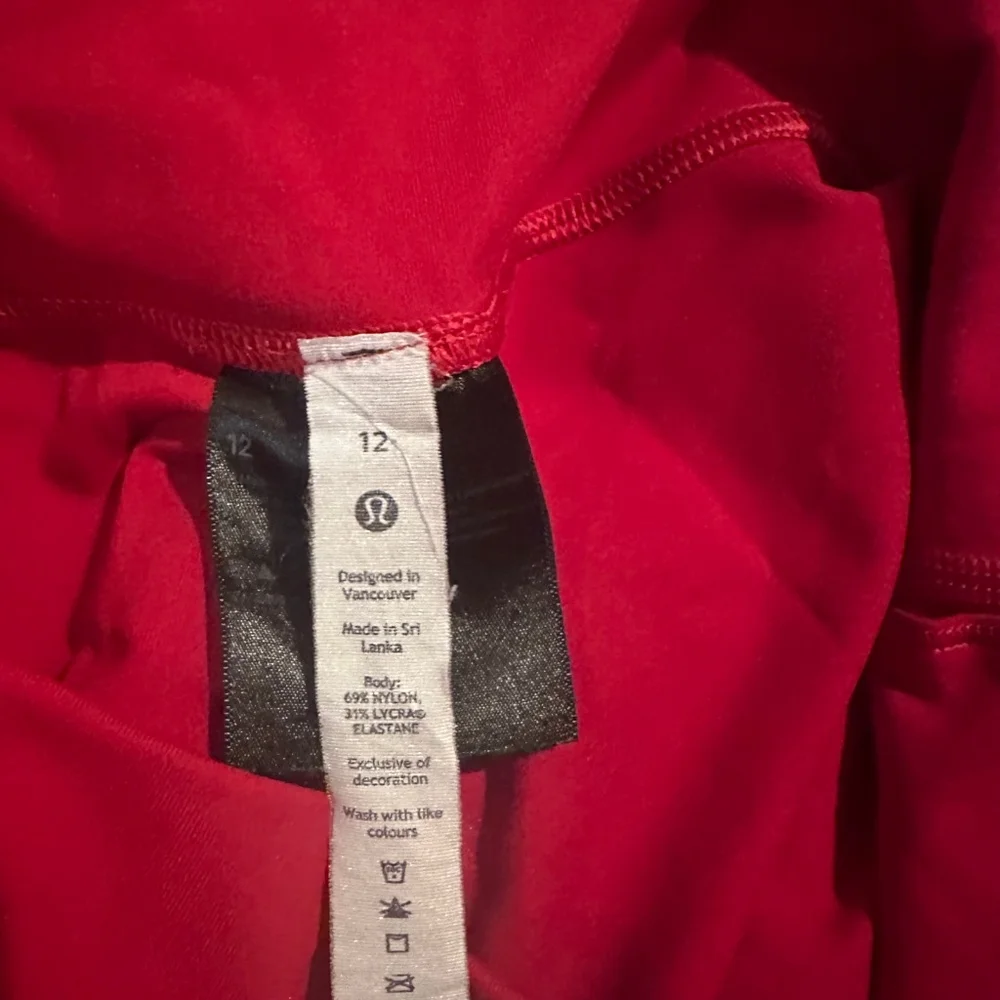 Lululemon Red Tiger Lunar New Year limited edition Wunder Under high waist 25" - Picture 3 of 6